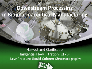 Downstream Processing in Biopharmaceutical Manufacturing
