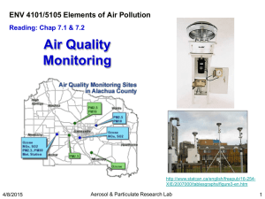Air Quality Monitoring - ESSIE at the University of Florida