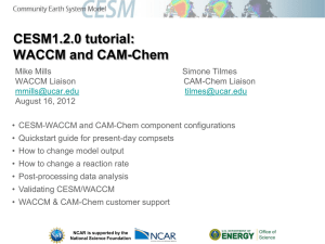Breakout - Chem/WACCM - CESM | Community Earth System Model