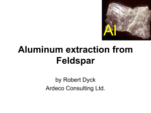 Aluminum extraction from Feldspar
