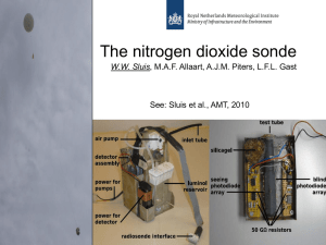 The nitrogen dioxide sonde