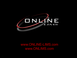 www.ONLINE-LIMS.com www.ONLIMS.com