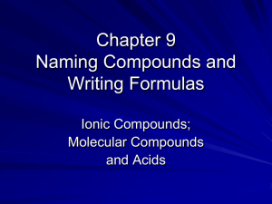 Formulas and Naming