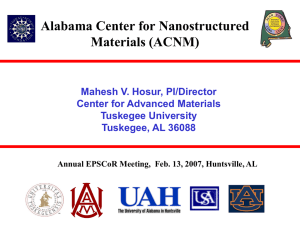 Alabama Center for Nanostructured Materials (ACNM)
