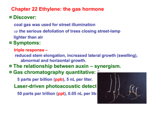 Chapter 22 Ethylene: the gas hormone