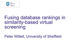 Fusing database rankings in similarity-based virtual