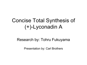 Concise Total Synthesis of (+)