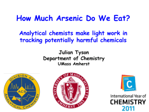 How Much Arsenic Do We Eat?