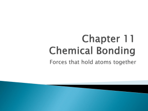 Covalent Bonding - Cathedral High School