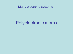 Polyelectronic atoms