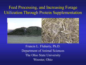 Feed Processing, and.. - Ohio State University Extension Beef Team