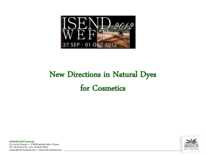 (France) - New Directions in Natural Dyes For Cosmetics