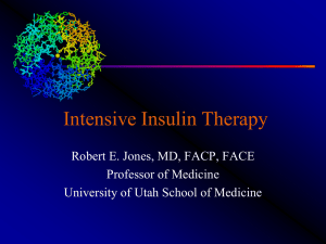 Insulin Therapy - American Association of Diabetes Educators of Utah