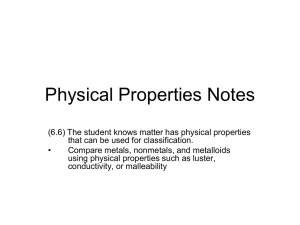 Physical Properties Notes PPT