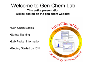 Welcome to Gen Chem Lab