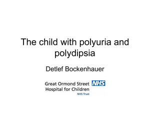 The child with polyuria and polydipsia