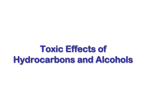 Toxic Effects of Hydrocarbons and Alcohols