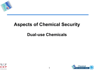 Chemical Safety and Security Officer Training