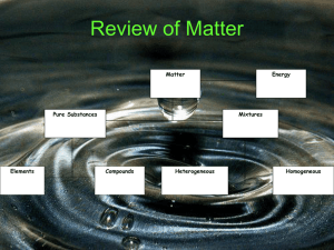 Review of Matter PPT