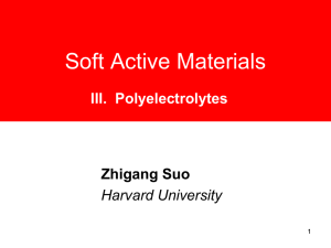 2010 05 10 soft active materials III. polyelectrolytes