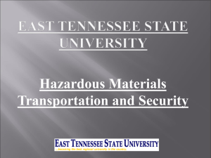 East Tennessee State University - Environmental Health and Safety