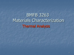 Thermal Analysis