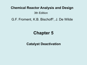 Kinetics of catalyst deactivation by coke formation