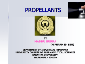 PROPELLANTS - Pharmawiki.in