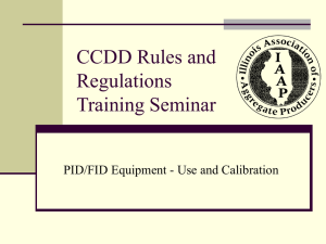CCDD Rules and Regulations