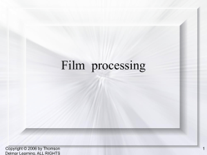 Film Processing Chapter 20