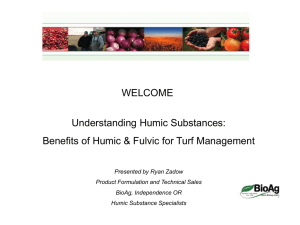 Functions of Humic Substances for Turf
