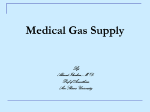 Medical gas supply 2013