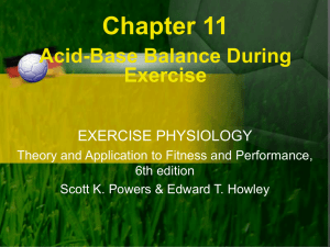 Regulation of Acid-Base Balance During Exercise