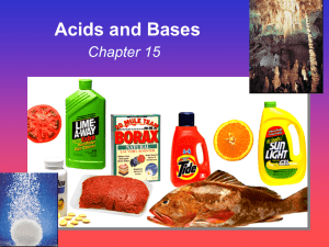 Acids and Bases - Chemistry Geek