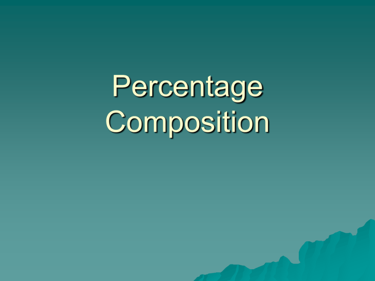 Percentage Composition