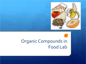 Organic Compounds Lab