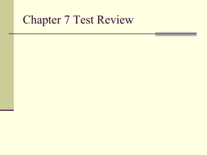 Chapter 7 Test Review 1