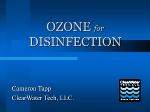 Ozone Disinfection