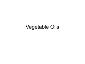 Vegetable Oils