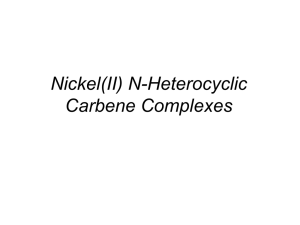 Nickel(II) N-Heterocyclic Carbene Complexes