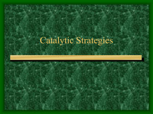 Catalytic Strategies