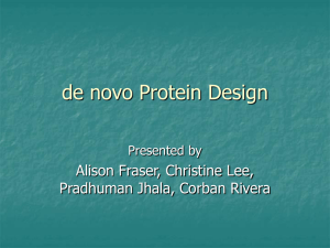 de novo Protein Design