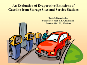 Gasoline Vapor Recovery - Dr.Hassan S. Ghaziaskar