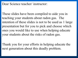 State Indoor Radon Grant (SIRG)