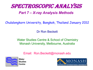 X-ray Analysis Methods