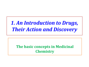 1. An introduction to drugs, their action and discovery