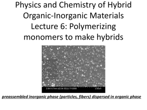 Physics and Chemistry of Hybrid Organic