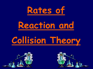 Measuring rate of reaction