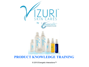 VIZURI Product Knowledge Presentation