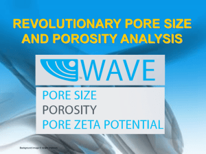 Revolutionary Pore Size and Porosity Analysis